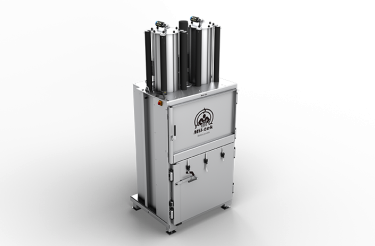 Pneumatic cardboard and plastic baler 2306s from side