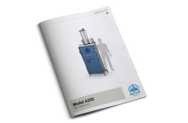 white manual for baler service on white background