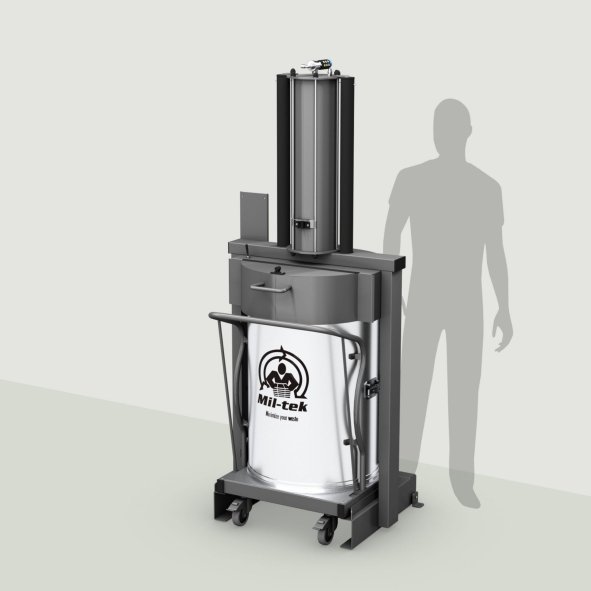 Pneumatic compactor for mixed waste XP200s