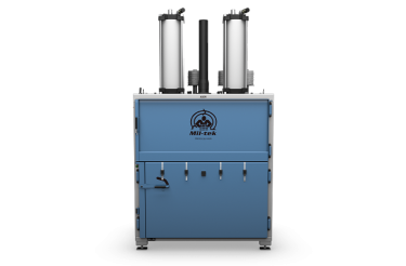 blue baler on white background