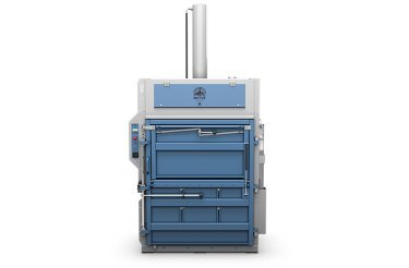 a blue baler for plastic