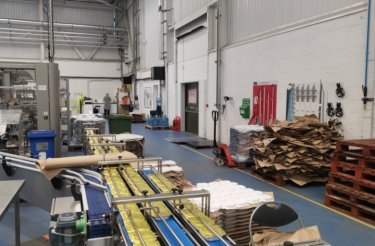 production area at real pet food company