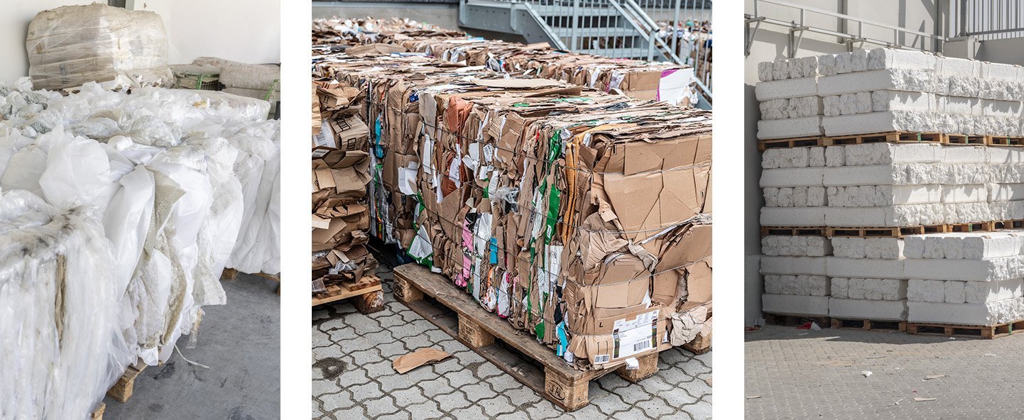 logistics waste baled