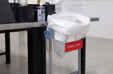 plastic-bag-at-school-desk-for-waste-segregation