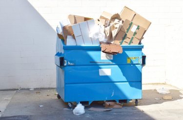 cardboard disposal in standard bin