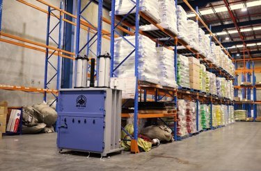 pneumatic baler in environment