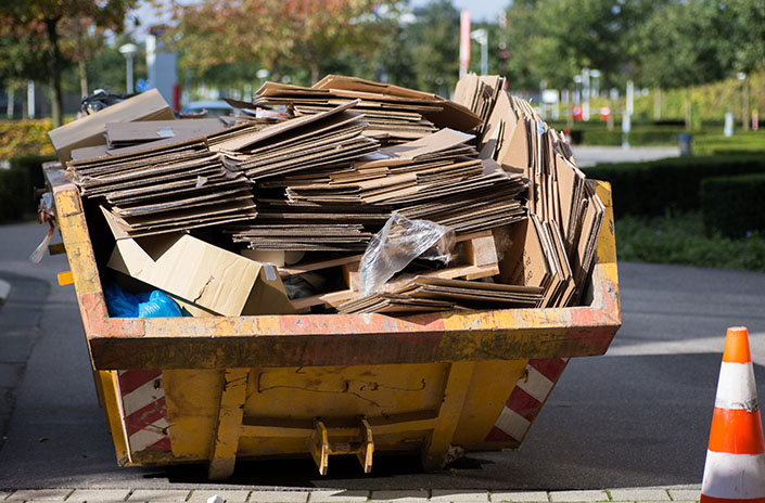 Bulky cardboard waste
