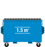 1.5m³ bin